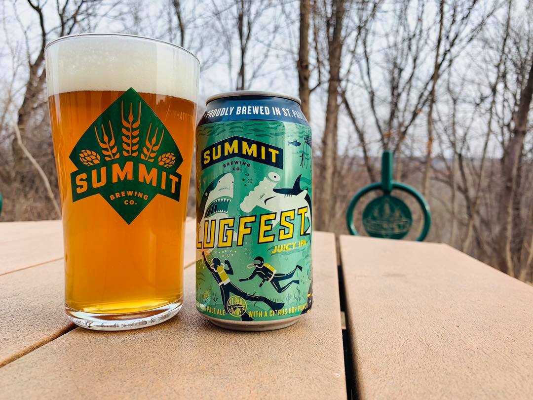 Summit Slugfest Juicy IPA on Patio