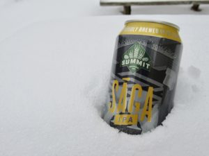 Saga IPA from Mixed Pack IPA Edition in winter setting