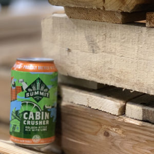 Summit Cabin Crusher Kolsh-Style Ale with Lime on Pallet