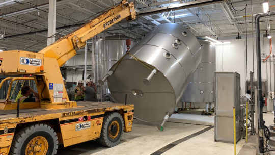 Bright Tank Installation in Canning Room 2020