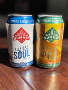 Dakota Soul Craft Lager Czech-style pilsner and Keller Pils German-style pilsner cans