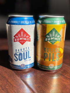 Dakota Soul Craft Lager and Keller Pils lager cans