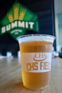 Summit beer in St. Paul Saints cup at CHS Field