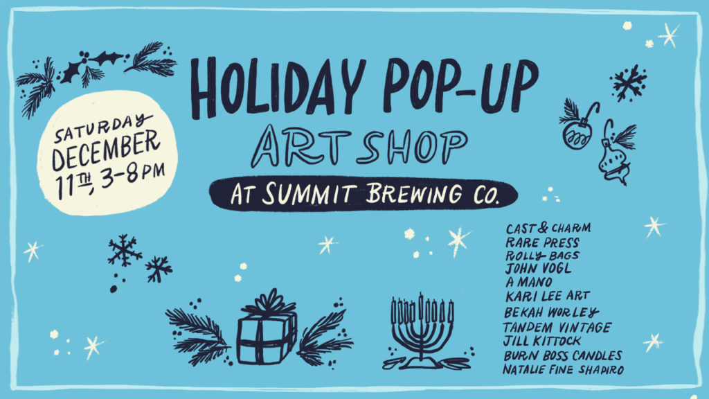 Summit Brewing Co. Holiday Pop-Up Art Shop Poster