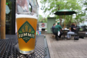 Summit Beer on Patio