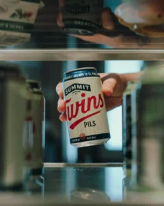 can being pulled from cooler